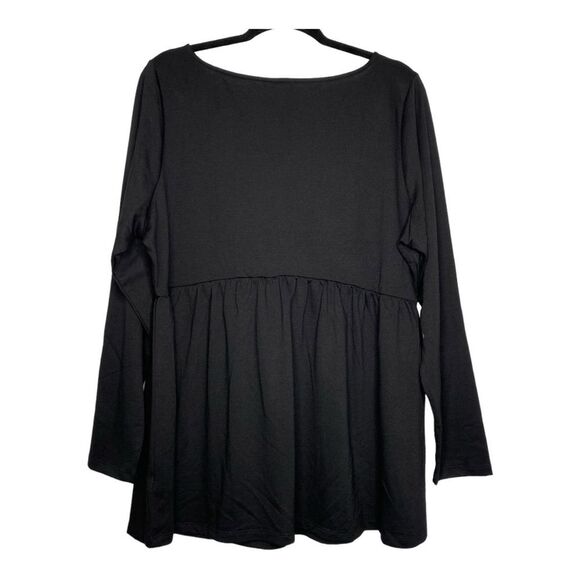 Torrid Lightweight French Terry Babydoll Crewneck Top - Size 2X - Picture 5 of 9